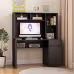 Computer Desk With Hutch & Bookshelf,Wood Executive Desk Teens Student Desk Writing Laptop Home Office Desk With Drawers,3 AC Outlets And 2 USB Charging Ports,Study Laptop Table For Home Computer Desk With Hutch & Bookshelf,Wood Executive Desk Teens Student Desk Writing Laptop Home Office Desk With Drawers,3 AC Outlets And 2 USB Charging Ports,Study Laptop Table For Home