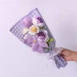 Handmade Crochet Flower Bouquet For Birthday,wedding,party Gift Handmade Crochet Flower Bouquet For Birthday,wedding,party Gift