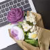 Handmade Crochet Flower Bouquet With Newspaper For Birthday,wedding,party Gift