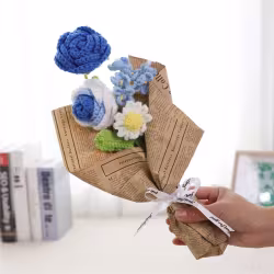 Handmade Crochet Flower Bouquet For Birthday,wedding,party Gift Handmade Crochet Flower Bouquet For Birthday,wedding,party Gift