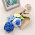 Handmade Crochet Flower Bouquet For Birthday,wedding,party Gift