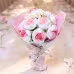 Soft Handmade Crochet Rose Bouquet, Everlasting Floral Memorial Gift, Aesthetic Indoor Home Decor Soft Handmade Crochet Rose Bouquet, Everlasting Floral Memorial Gift, Aesthetic Indoor Home Decor