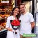 Hand-crocheted Red Rose Bouquet Paired With Eucalyptus Preserved Wool Flowers, Eleg In Black Luxurious Wrapping For A Romantic Floral Gift. Hand-crocheted Red Rose Bouquet Paired With Eucalyptus Preserved Wool Flowers, Eleg In Black Luxurious Wrapping For A Romantic Floral Gift.
