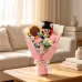 Graduation Hand Crochet Flower Bouquet , Knitted Roses & Sunflowers With Graduate Doll, Eternal Yarn Flower Gift For Graduation Presents Or Home Decor Graduation Hand Crochet Flower Bouquet , Knitted Roses & Sunflowers With Graduate Doll, Eternal Yarn Flower Gift For Graduation Presents Or Home Decor