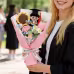 Graduation Hand Crochet Flower Bouquet , Knitted Roses & Sunflowers With Graduate Doll, Eternal Yarn Flower Gift For Graduation Presents Or Home Decor