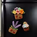 Handmade Crochet Potted Plant Fridge Magnet Three Piece Set With Ladybug Accessories Cute Doll Flower Soft Yarn Everlasting Crochet Decor Indoor Home Magnetic Decoration Ornament Handmade Crochet Potted Plant Fridge Magnet Three Piece Set With Ladybug Accessories Cute Doll Flower Soft Yarn Everlasting Crochet Decor Indoor Home Magnetic Decoration Ornament