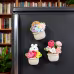 Handmade Crochet Potted Doll Planter Three Piece Set With Lovely Little Animal Colorful Blossoms Soft Yarn Everlasting Crochet Decor Indoor Home Magnetic Decoration Ornament