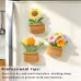 Handmade Crochet Square Flower Pot Blossom Three Piece Set With Sunflower Tulip Multicolored Flower Cluster Soft Yarn Everlasting Crochet Decor Indoor Home Magnetic Decoration Ornament Handmade Crochet Square Flower Pot Blossom Three Piece Set With Sunflower Tulip Multicolored Flower Cluster Soft Yarn Everlasting Crochet Decor Indoor Home Magnetic Decoration Ornament