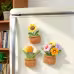 Handmade Crochet Square Flower Pot Blossom Three Piece Set With Sunflower Tulip Multicolored Flower Cluster Soft Yarn Everlasting Crochet Decor Indoor Home Magnetic Decoration Ornament Handmade Crochet Square Flower Pot Blossom Three Piece Set With Sunflower Tulip Multicolored Flower Cluster Soft Yarn Everlasting Crochet Decor Indoor Home Magnetic Decoration Ornament