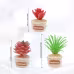 Handmade Crochet Potted Fridge Magnet Set With Red Tone Artificial Succulent Green Plants Soft Yarn Crochet Flower Pot Indoor Home Magnetic Decoration Ornament Handmade Crochet Potted Fridge Magnet Set With Red Tone Artificial Succulent Green Plants Soft Yarn Crochet Flower Pot Indoor Home Magnetic Decoration Ornament