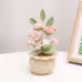 Handmade Crochet Mixed Rose Flower Potted Ornament Soft Yarn Everlasting Crochet Blossom Indoor Home Tabletop Decoration Handmade Crochet Mixed Rose Flower Potted Ornament Soft Yarn Everlasting Crochet Blossom Indoor Home Tabletop Decoration