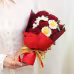 Handmade Crochet Red Rose Mixed Flower Bouquet With Matching Keychain For Valentine Gift Home Table Party Wedding Decoration Handmade Crochet Red Rose Mixed Flower Bouquet With Matching Keychain For Valentine Gift Home Table Party Wedding Decoration