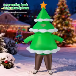 Cross-Border Christmas Tree Inflatable Costumes, Carnival Performance Costumes, Cosplay, Makeup, Accessories, Inflatable Outfits, Party Supplies