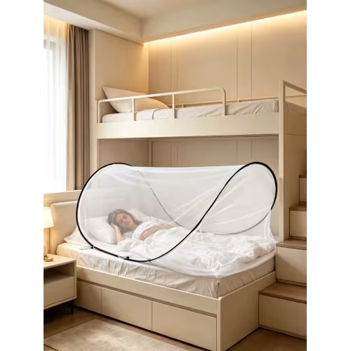 Portable, Installation Free Single Person Mosquito Net For Student Dorms, Home Bedrooms, Offices, Outdoor Camping, And Travel Protects Against Mosquitoes And Other Insects