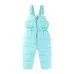 Windproof Waterproof Boys And Girls Big Fur Collar Ski Cotton-padded Overalls Suit Windproof Waterproof Boys And Girls Big Fur Collar Ski Cotton-padded Overalls Suit