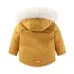 Windproof Waterproof Boys And Girls Big Fur Collar Ski Cotton-padded Overalls Suit
