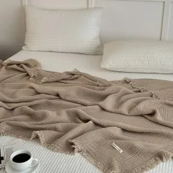 Household Fashion Tassel Simple Cloth Blanket Household Fashion Tassel Simple Cloth Blanket