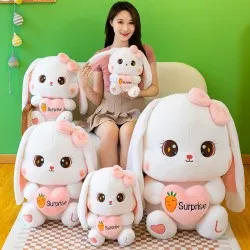Cute Heart-hugging Radish Rabbit Plush Toy Lop-eared Rabbit Doll Cute Heart-hugging Radish Rabbit Plush Toy Lop-eared Rabbit Doll