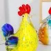 Creative Colorful Glass Rooster Decoration Glass Chicken Desk TV Cabinet Hallway Home Desktop Decorative Crafts Creative Colorful Glass Rooster Decoration Glass Chicken Desk TV Cabinet Hallway Home Desktop Decorative Crafts