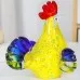 Creative Colorful Glass Rooster Decoration Glass Chicken Desk TV Cabinet Hallway Home Desktop Decorative Crafts Creative Colorful Glass Rooster Decoration Glass Chicken Desk TV Cabinet Hallway Home Desktop Decorative Crafts