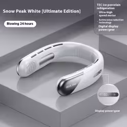 Usb Mini-portable Digital Display Bladeless Halter Fan