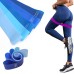 TPE Gradient Blue Yoga Squat Hip Resistance Band