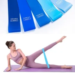 TPE Gradient Blue Yoga Squat Hip Resistance Band TPE Gradient Blue Yoga Squat Hip Resistance Band