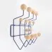 Kindergarten Iron Coat Rack With Solid Wood Ball Kindergarten Iron Coat Rack With Solid Wood Ball