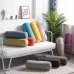 Solid Color Cotton And Linen Pillow Cylindrical Lumbar Support Pillow Solid Color Cotton And Linen Pillow Cylindrical Lumbar Support Pillow