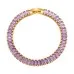 Real Gold Plating High-grade Color Zircon Exquisite Vintage Bracelet Real Gold Plating High-grade Color Zircon Exquisite Vintage Bracelet
