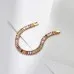 Real Gold Plating High-grade Color Zircon Exquisite Vintage Bracelet