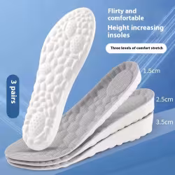 Inner Heightening Shoe Pad Men's Sneakers Heightening Insole Inner Heightening Shoe Pad Men's Sneakers Heightening Insole