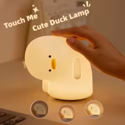 Cute Duck LED Night Light USB Rechargeable Nightlights Silicone Lamp Touch Soft Mood Light Child Kid Gift Bedroom Decor Cute Duck LED Night Light USB Rechargeable Nightlights Silicone Lamp Touch Soft Mood Light Child Kid Gift Bedroom Decor