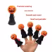 Halloween Pumpkin Head Bouncing Doll Finger Puppets