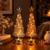 LED Christmas Tree Spiral Light Table Ornament Wrought Iron Xmas Tree Bedroom Desk Lamp Christmas Atmosphere Night Light Decor LED Christmas Tree Spiral Light Table Ornament Wrought Iron Xmas Tree Bedroom Desk Lamp Christmas Atmosphere Night Light Decor