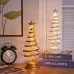 LED Christmas Tree Spiral Light Table Ornament Wrought Iron Xmas Tree Bedroom Desk Lamp Christmas Atmosphere Night Light Decor LED Christmas Tree Spiral Light Table Ornament Wrought Iron Xmas Tree Bedroom Desk Lamp Christmas Atmosphere Night Light Decor
