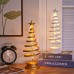 LED Christmas Tree Spiral Light Table Ornament Wrought Iron Xmas Tree Bedroom Desk Lamp Christmas Atmosphere Night Light Decor LED Christmas Tree Spiral Light Table Ornament Wrought Iron Xmas Tree Bedroom Desk Lamp Christmas Atmosphere Night Light Decor