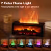 New Flame Aromatherapy Machine Colorful Essential Oil Diffuser Home Large Fog Volume Flame Humidifier 3D Flame Fireplace Machine