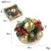 Christmas Candle Metals Candlestick Wreath Artificial Pinball Pinecone Candle Holder Fake Leaves Xmas New Year Home Table Decor Christmas Candle Metals Candlestick Wreath Artificial Pinball Pinecone Candle Holder Fake Leaves Xmas New Year Home Table Decor