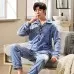 Autumn And Winter Flannel Men's Pajamas Men's Lapel Cardigan Autumn And Winter Flannel Men's Pajamas Men's Lapel Cardigan