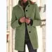 Fashion Stand Collar Woolen Coat With Pockets Fall Winter Casual Button Outwear For Women Clothing Fashion Stand Collar Woolen Coat With Pockets Fall Winter Casual Button Outwear For Women Clothing