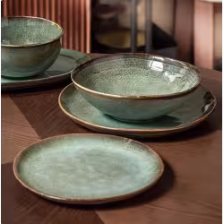 Irregular With Personality Ceramic Bowl Dish Plate Retro Tableware