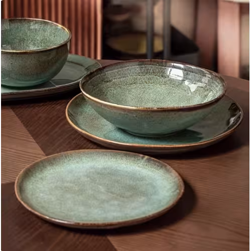 Irregular With Personality Ceramic Bowl Dish Plate Retro Tableware