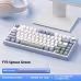 Full-key Hot Plug Wireless Three-mode Bluetooth Keyboard