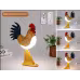 LED Rooster Night Light Touch With Sound Rechargeable Bedroom Bedside Lamp Dimmable Car Ambience Aroma Carrying Lamp Home Decor