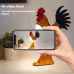 LED Rooster Night Light Touch With Sound Rechargeable Bedroom Bedside Lamp Dimmable Car Ambience Aroma Carrying Lamp Home Decor LED Rooster Night Light Touch With Sound Rechargeable Bedroom Bedside Lamp Dimmable Car Ambience Aroma Carrying Lamp Home Decor