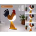 LED Rooster Night Light Touch With Sound Rechargeable Bedroom Bedside Lamp Dimmable Car Ambience Aroma Carrying Lamp Home Decor