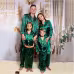 Children's Long-sleeved Parent-child Ice Silk Pajamas Suit