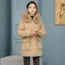 Waist Slimming Elegant Parka Cotton-padded Coat Fur Collar Western Style Velvet Lining Warm Coat Waist Slimming Elegant Parka Cotton-padded Coat Fur Collar Western Style Velvet Lining Warm Coat