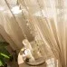 Wood Color Lace Mesh Curtains Living Room Bedroom Wood Color Lace Mesh Curtains Living Room Bedroom